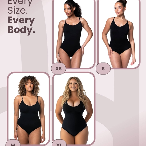 Black Women's Shapewear Bodysuit - Picture 4 of 9